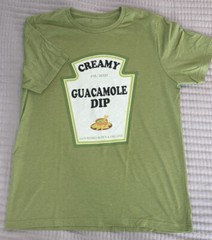 Creamy Guacamole Dip Mens Shirt XL- (Extra Large) Green T-shirt – Costume
