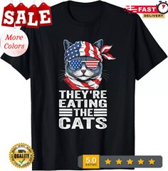 2025/Retro Vintage They’re Eating The Dogs The Cats The Pets T-Shirt
