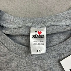 Prague Czech Republic Shirt Adult XXL Gray Short Sleeves Tee NWT
