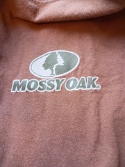 Mossy Oak Men’s Outdoor Life Brown Short Sleeve T-Shirt 100% Cotton Size 2XL