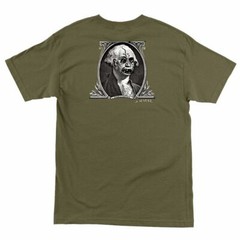 Santa Cruz Jason Jessee DOLLAR Skateboard T Shirt MILITARY GREEN