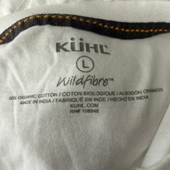 Kuhl T Shirt Mens Large White Wildfibre Organic Cotton Mountain Graphic Tee