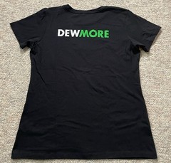 Dewey’s Pizza Women’s Black T Shirt Staff Tee Dew More Sz L (fits smaller)