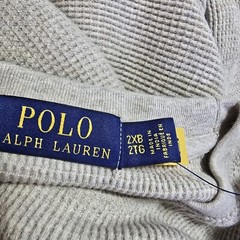 Polo Ralph Lauren Big Tall Thermal Shirt Mens 2XB Beige NWT