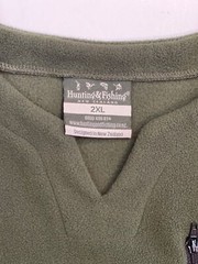 HUNTING & FISHING Men’s Micro Tee 2X Anti-Pill Fleece Unique V-Split Zip Pocket