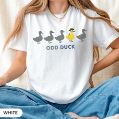 Odd Duck Funny Pirate Comfort Tee Unique Design Shirt