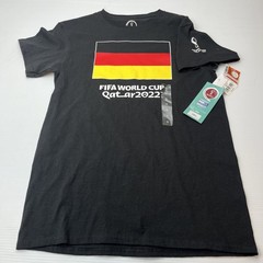 FIFA World Cup Qatar 2022 Germany T-Shirt Mens Small Black NEW Soccer Fan Tee