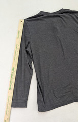 Croft & Barrow Men’s Henley Long Sleeve T-Shirt Size M Gray Classic