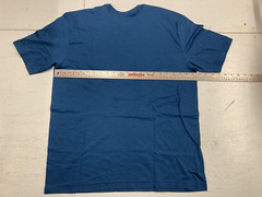 American Apparel Sustainable Collection Unisex V-neck T-shirt 100% cotton BLUE L