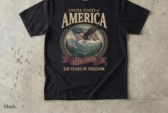 Americaa 250th Anniversary 90s Graphic Style Tshirt