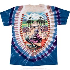 [Limited Edition] Vintage Grateful Dead Carpet Ride Tie-Dye T-Shirt Liquid Blue