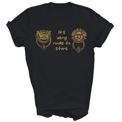 Its Very Rude To Stare Labyrinth Door Knocker Unisex Shirt Gift