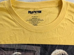 Pulp Fiction Mens Sz 2XL Long Sleeve T Shirt Yellow Tarantino Travolta Jackson