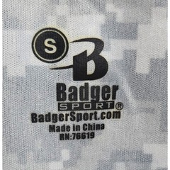 Badger Sport Liberty LU Flames Mens Size Small Digital Camo Performance Shirt