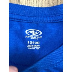 Athletic Works T-Shirt Mens Small Blue Adult Recycled Blend Short Sleeve