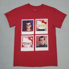 Hello Kitty Keith Haring Photo T Shirt Mens S Red Graphic Art Collab Sanrio