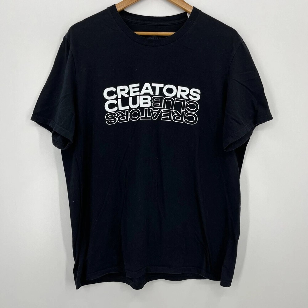 Adidas Creators Club T-Shirt Men’s Size XL Black Short Sleeve Crew Neck Logo