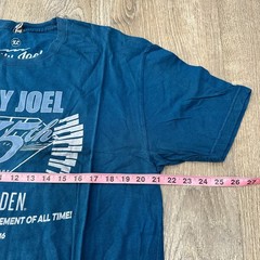Billy Joel 75th Show Garden TShirt Mens XL Blue Official Barking Irons See PHOTO