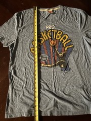 Homage Topps Basketball Logo T Shirt Blue XL L Soft SEE DESCRIPTION