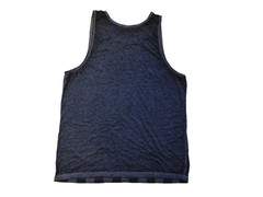 Mad Engine Men’s Black Gray Graphic Print Sleeveless T-Shirt Round Neck Sz Large
