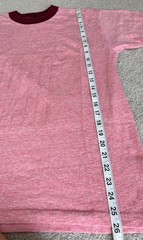 VTG Towncraft Shirt Men’s L Pink Red Ringer 50/50 60s 70s JCPenneys Two Tone
