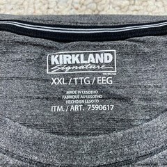 Kirkland Mens Active T Shirt sz XXL Gray Gym Workout Fitness Athleisure NEW