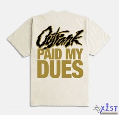 OUTRANK “PAID MY DUES” ULTRA HEAVY WEIGHT OVERSIZED SNEAKER T-SHIRT Cream