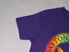 Daytona Beach Florida Souvenir Butterfly Colorful Purple T-shirt Size M Gildan