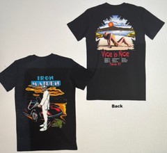IRON MAIDEN ATTRACTIVE T-SHIRT, VICE IS NICE OFFICIAL MERCHANDISE MD