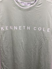 Kenneth Cole Men’s XL Green Short Sleeve Crew Neck Chest Text Logo T-shirt NWT