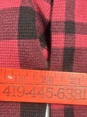 Polo Ralph Lauren Shirt Men’s Large Red Plaid Waffle Knit Long/SL Thermal Logo