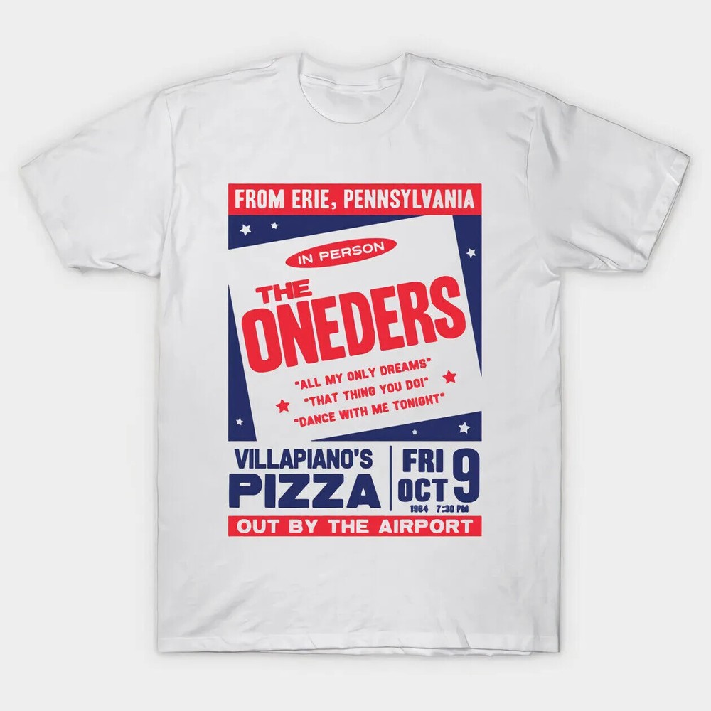 That Thing You Do The Oneders Villapianos Pizza T-Shirt Tom Hanks The Wonders