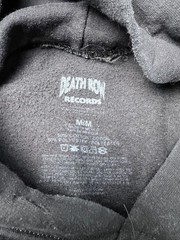 Death Row Records Hoodie Mens Medium Black Rap Hip Hop Graphic Tupac