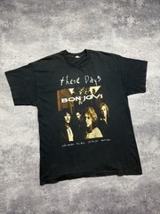 Vintage 1996 Bon Jovi These Days Rare Tour T-Shirt Single Stitch Black Size XL