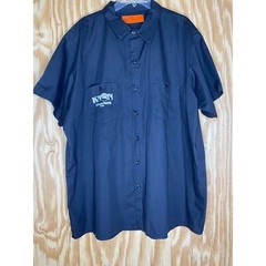 Vtg Texas Blues Ra2dio KNON 89.3 Dallas-Ft. Worth Dickies Work Shirt Sz Men’s 2X