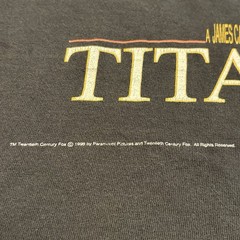 Vintage 1998 Titanic Movie Promo Shirt Size Large Jack Rose Leonardo DiCaprio