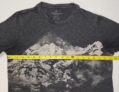 American Eagle Outfitters men Classic Fit M short sleeve t-shirt grey mountain
