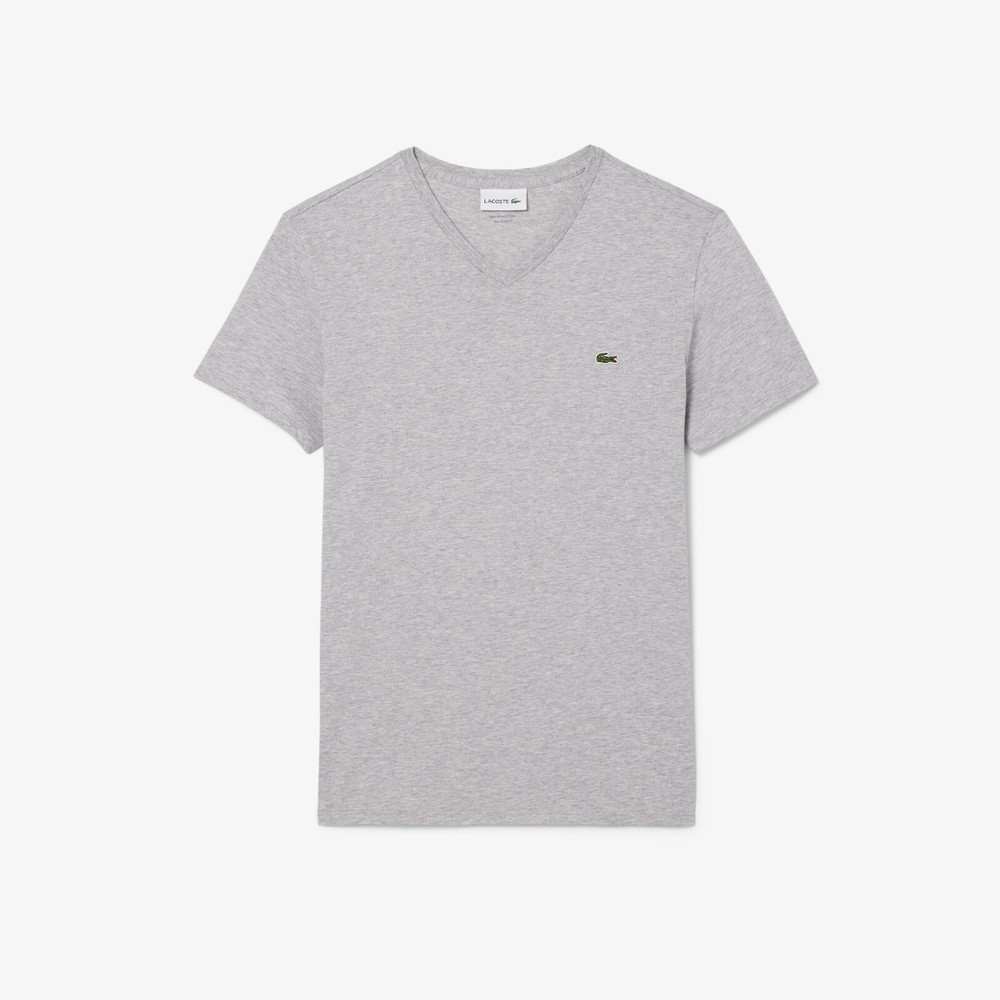 LACOSTE PIMA COTTON V-NECK TEE – TH6710 51