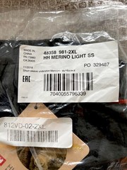 NEW Helly Hansen Merino Light Shirt XXL 100% Merino Wool Black Base Layer TShirt