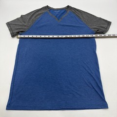 Express Soft Wash T-shirt Men S/P Blue & Gray V-Neck .#45367