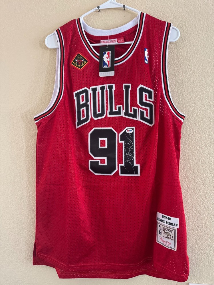 NBA DENNIS RODMAN CHICAGO BULLS BASKETBALL TANK TOP SHIRT MENS SIZE XL