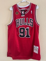 NBA DENNIS RODMAN CHICAGO BULLS BASKETBALL TANK TOP SHIRT MENS SIZE XL