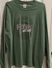 Men Sz 2XL Fishing Shirt Olive Green Oilfield Graphic Long Sleeve Outdoor EUC