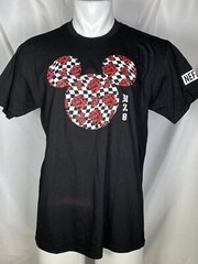 Neff x Disney Mickey Mouse Black M28 Rose T-Shirt Men’s LARGE