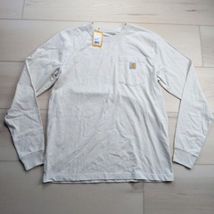 NEW Carhartt Relaxed Fit Heavyweight Long Sleeve T-Shirt Mens M Mountain Graphic