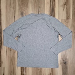 Public Rec Adapt LS Henley Mens Large Heather Gray Long Sleeve Performance Shirt