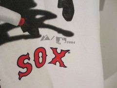 2004 Boston Red Sox Caricature T Shirt XL Majestic (May fit smaller/tighter)