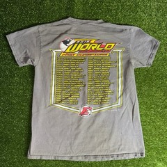 Gildan Eldora Speedway 2015 World 100 Racing T-Shirt Mens Medium Gray Dirt Track