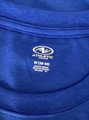 ATHLETIC WORKS DRIWORKS BLUE FIRE TRI BLEND MUSCLE Tank Sz M*