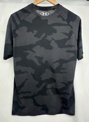 Under Armor Men Large Loose Fit Blac Mesh Light Weight Camouflage T-Shirt